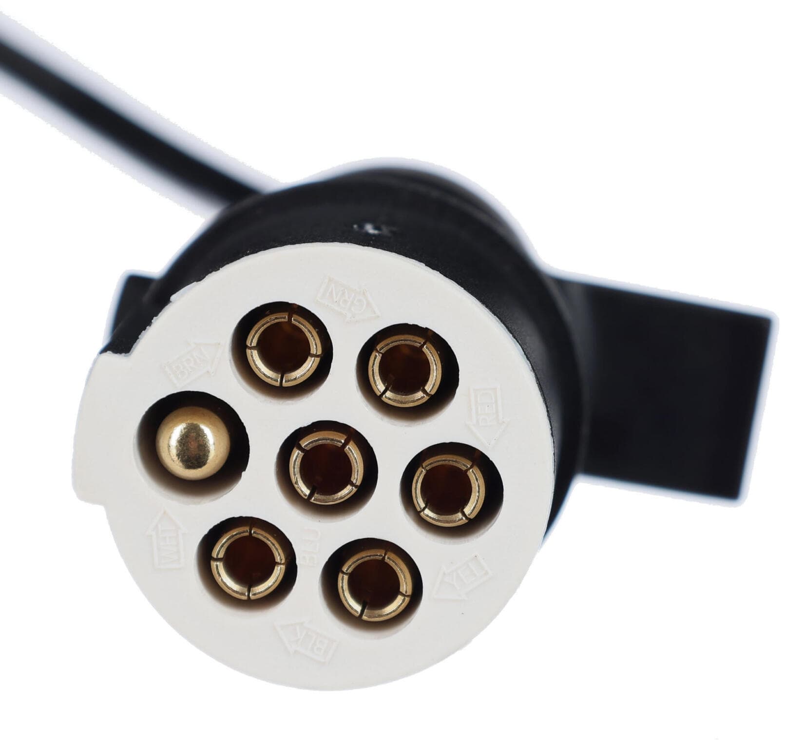 Propojovací spirálový kabel 7pin typ S TRAILER CABLE 10, plastová zástrčka, 24V, 3,5m SIXTOL - náhled 3