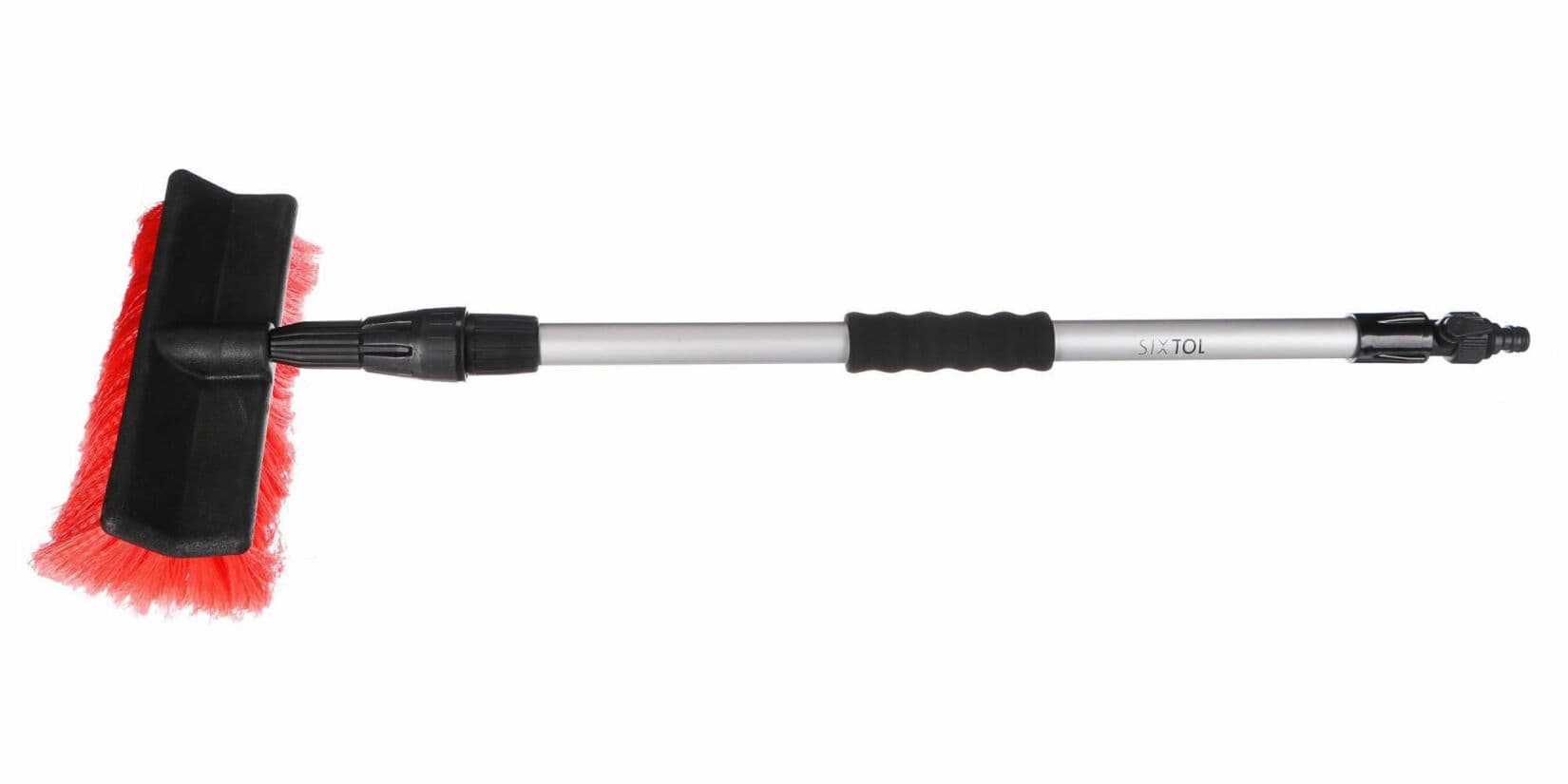 Teleskopický průtokový kartáč na mytí auta CAR DETAILING WASH BRUSH 1, 70-120cm SIXTOL - náhled 2