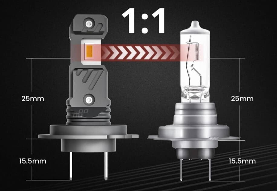 LED autožárovky H7 H18 bílá Canbus, 12V, 60W, 5600 lm - 2 ks - náhled 4
