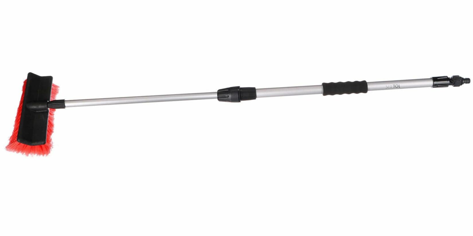 Teleskopický průtokový kartáč na mytí auta CAR DETAILING WASH BRUSH 1, 70-120cm SIXTOL - náhled 3