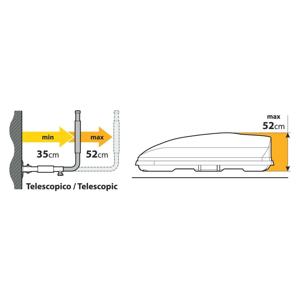 Držák střešního boxu boční NORDRIVE T1 - 2ks - náhled 4
