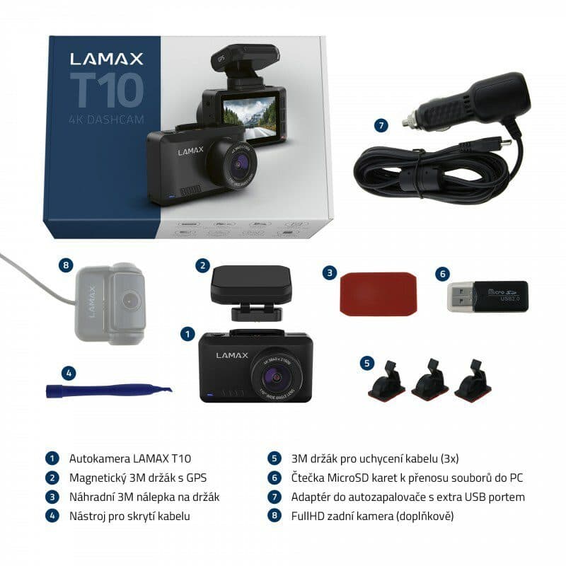Autokamera LAMAX T10 4K GPS (s hlášením radarů) - náhled 5