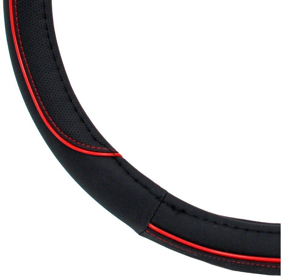 Potah volantu černo/červený UNI 37-39cm - náhled 2