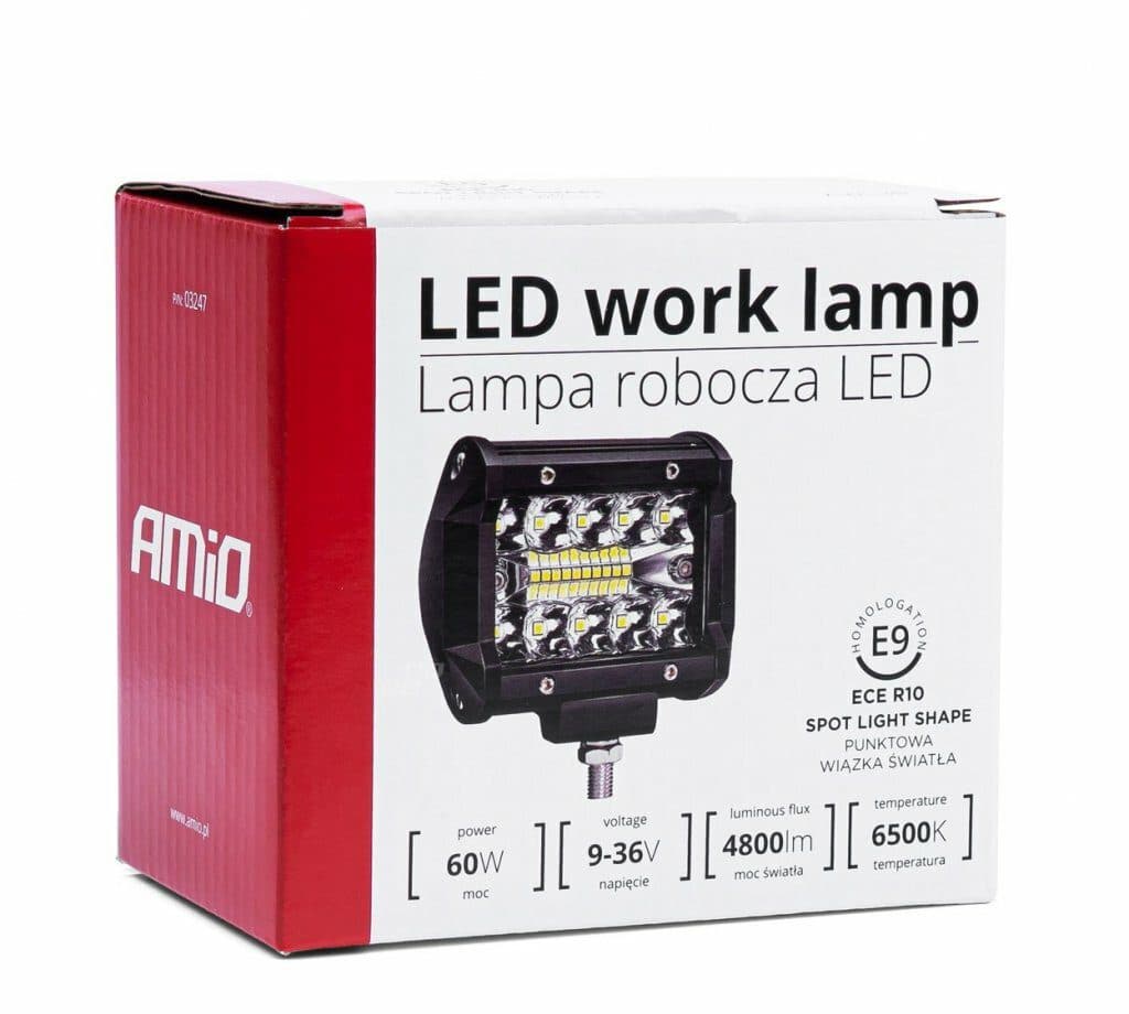 LED pracovní světlo 9-36V 60W 4800lm 74x95x55mm - náhled 4