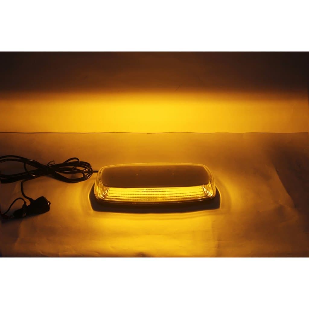 Pracovní LED oranžová rampa homologovaná 305x158 R10 R65 magnet - náhled 3