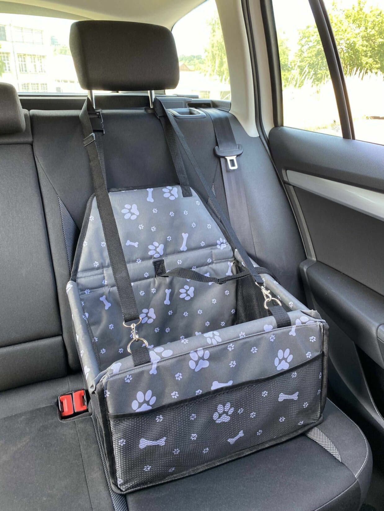 Košík na psa do auta CAR BASKET JERRY, 43 x 35 x 25 cm SIXTOL - náhled 4