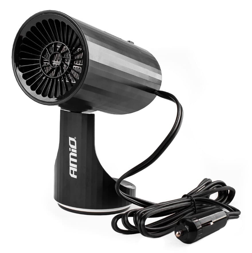 Ventilátor s topením a rozmrazováním skel 12V 150W AMIO