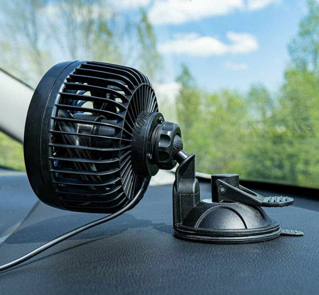 Ventilátor do auta s přísavkou 4,5" 12V - náhled 3