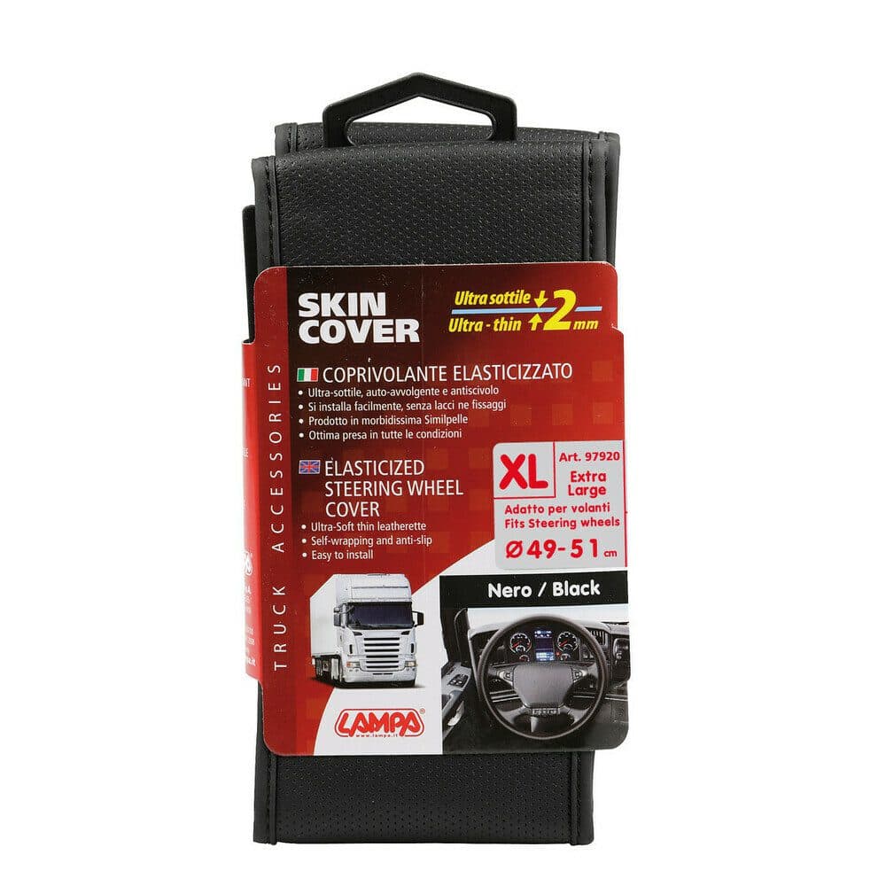 Potah volantu TRUCK Skeentex- černý XL 49-51cm - náhled 3