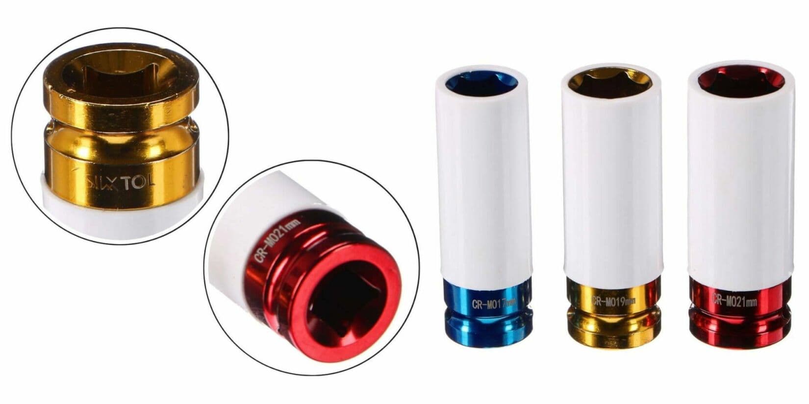 Rázové hlavice MECHANIC IMPACT 1, 1/2", 3ks SIXTOL - náhled 5