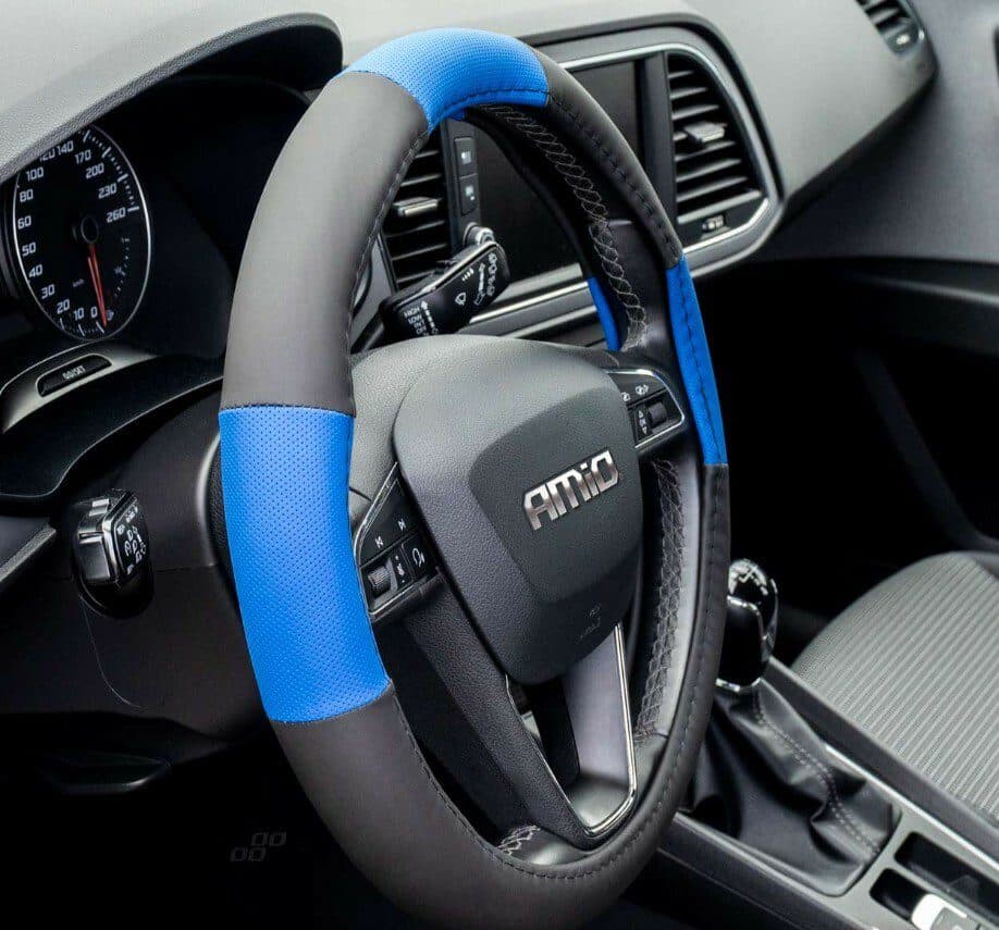 Potah volantu černo/modrý UNI 37-39cm - náhled 5