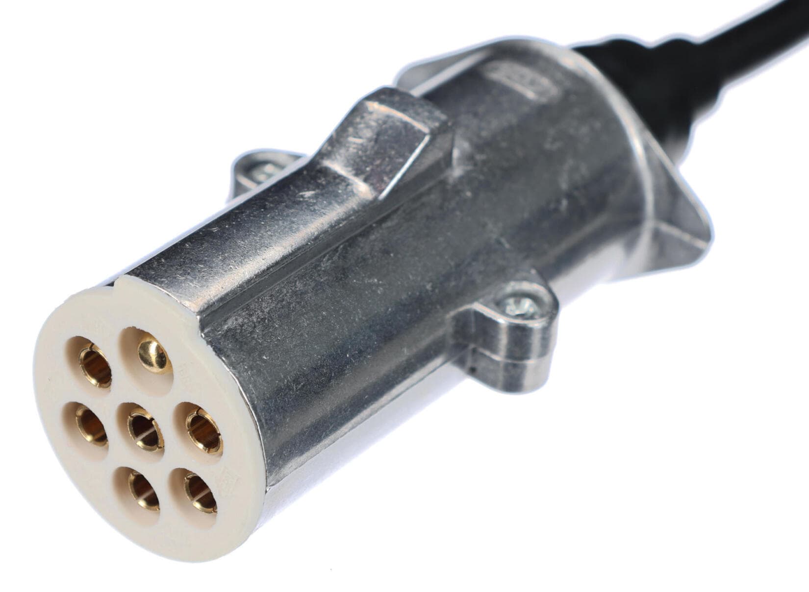 Propojovací spirálový kabel 7pin typ S TRAILER CABLE 12, kovová zástrčka, 24V, 3,5m SIXTOL - náhled 4