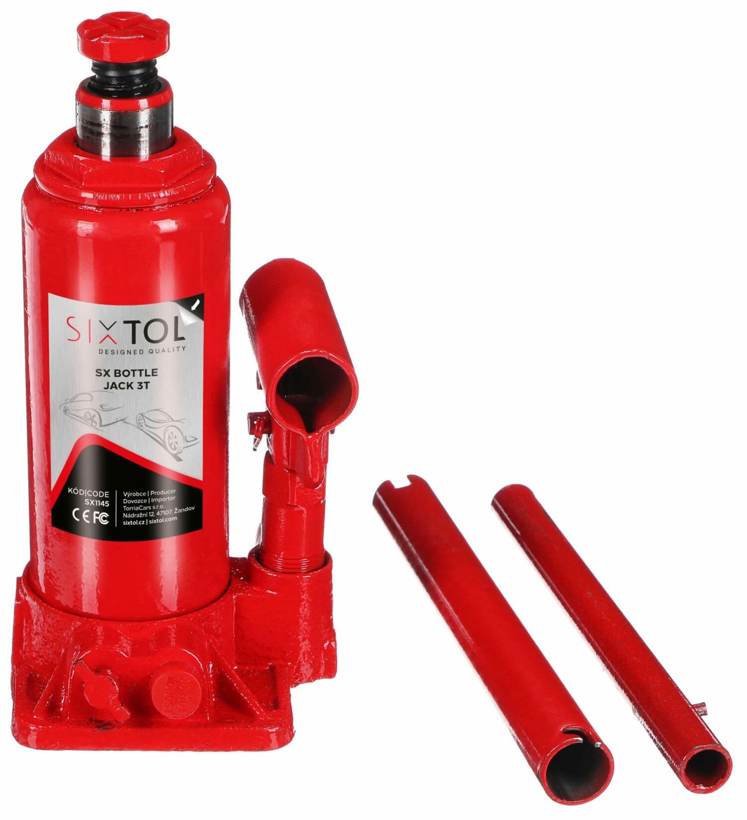 Hydraulický zvedák panenka SX BOTTLE JACK 3T SIXTOL SX1145