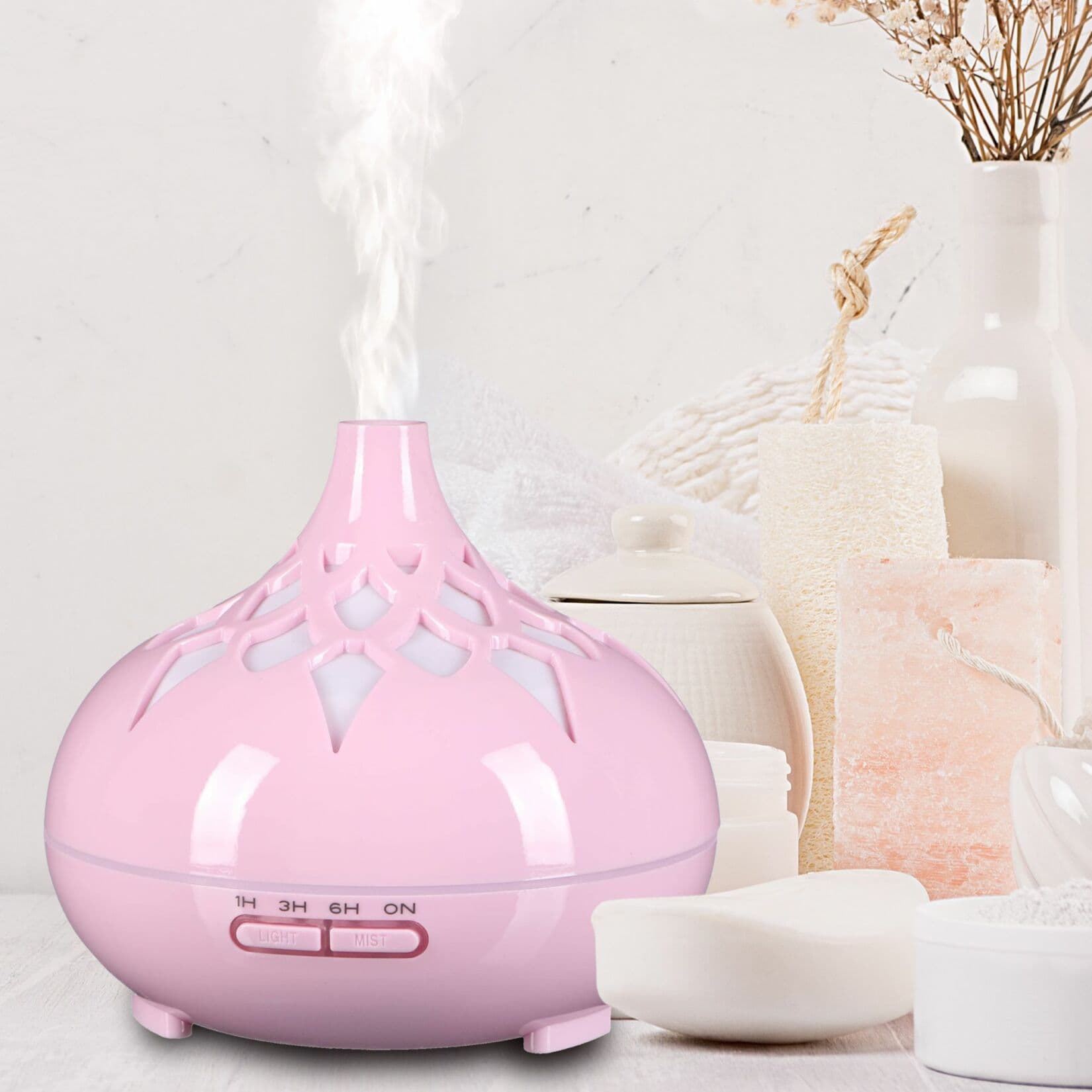 Aroma difuzer Palm růžový lesk 500ml SIXTOL - náhled 4