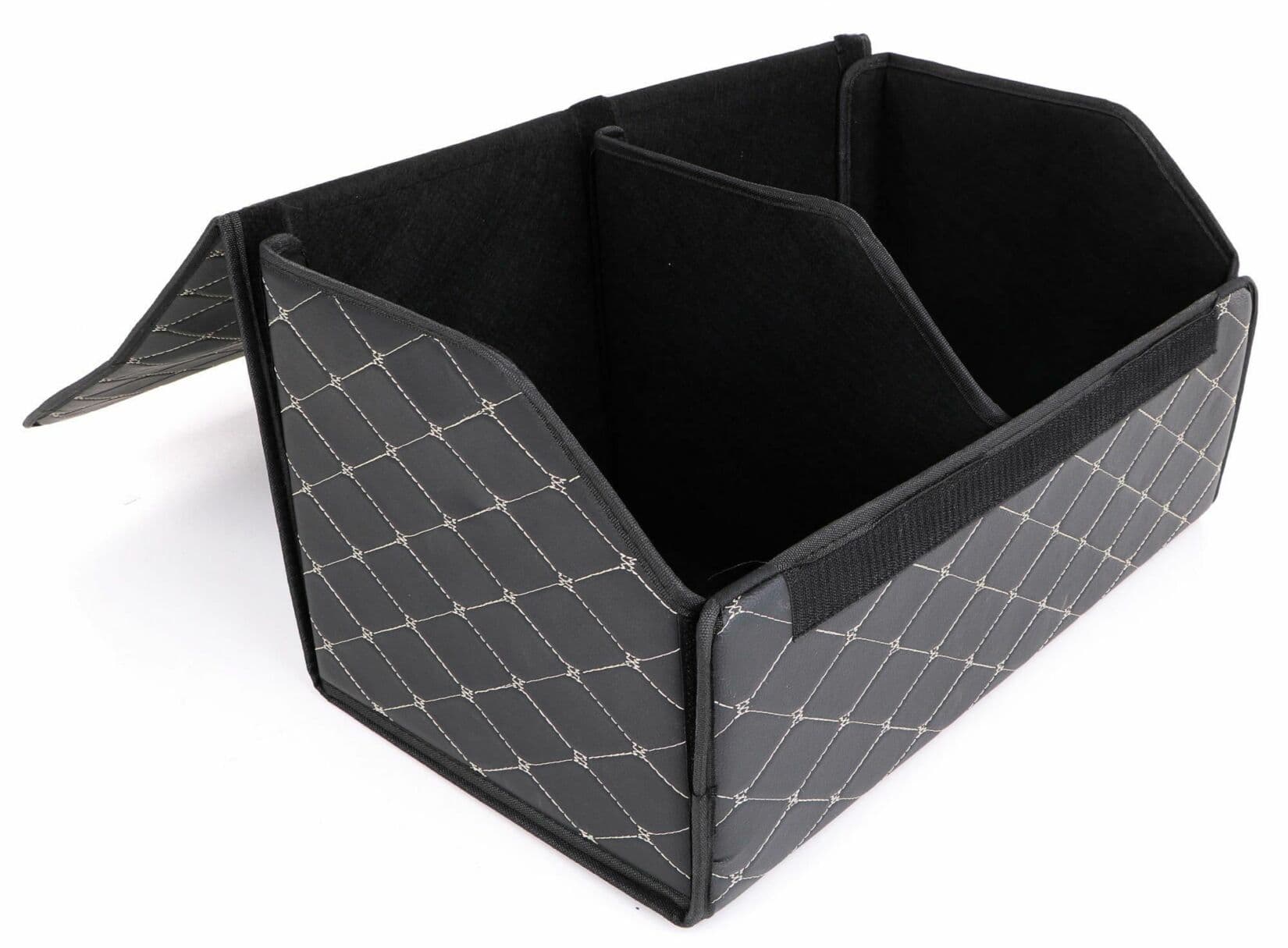 Organizér do kufru auta CAR COMPACT ELEGANT L, 2 přihrádky, skládací, s víkem SIXTOL - náhled 3