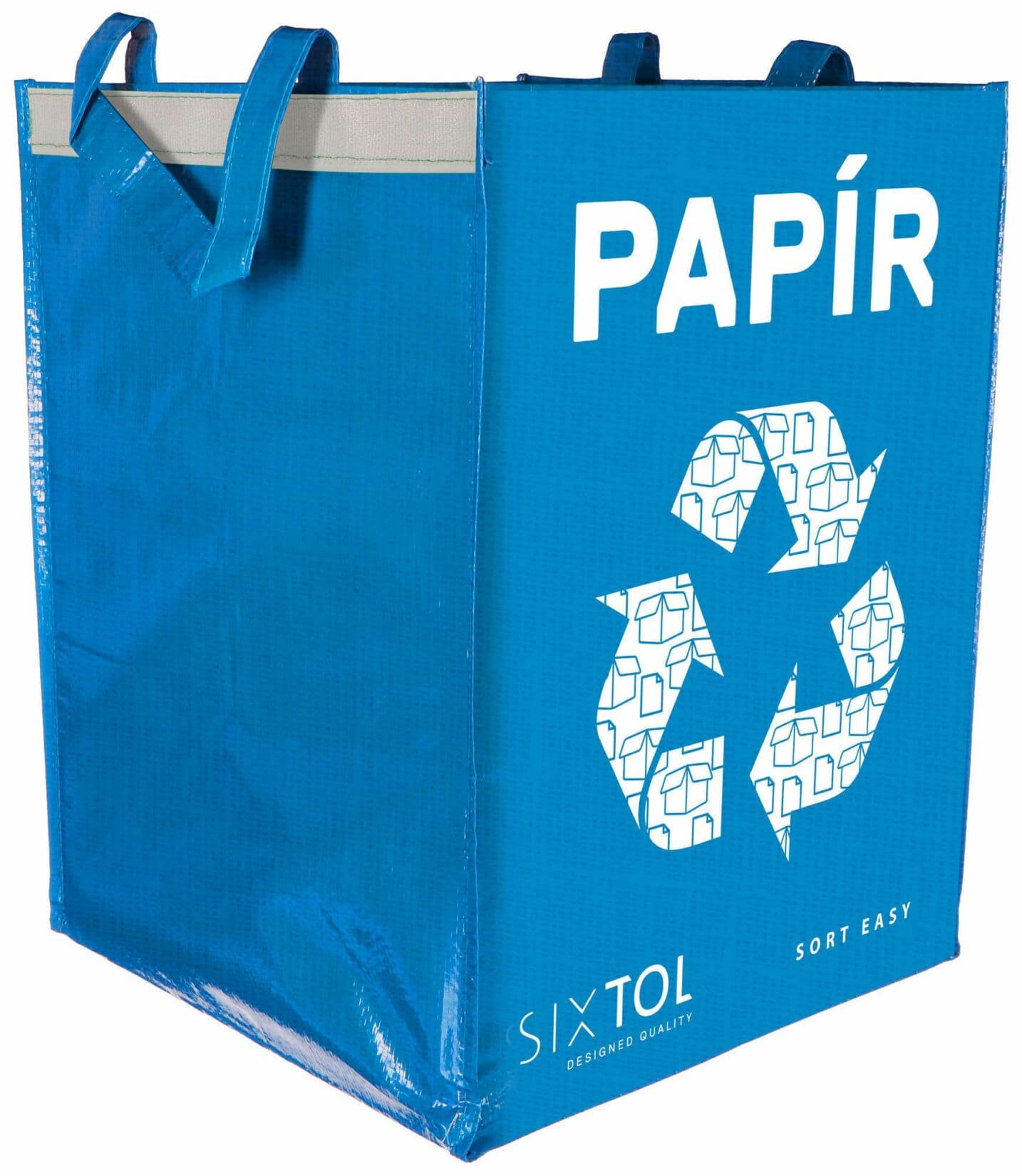 Tašky na tříděný odpad SORT EASY 3 BASIC, 30x30x40 cm, 3 x 36 l, 3 ks SIXTOL - náhled 4