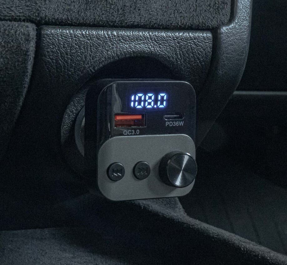 Bluetooth/FM modulátor bezdrátový, 12/24V, 1x USB, 1x USB-C - náhled 2