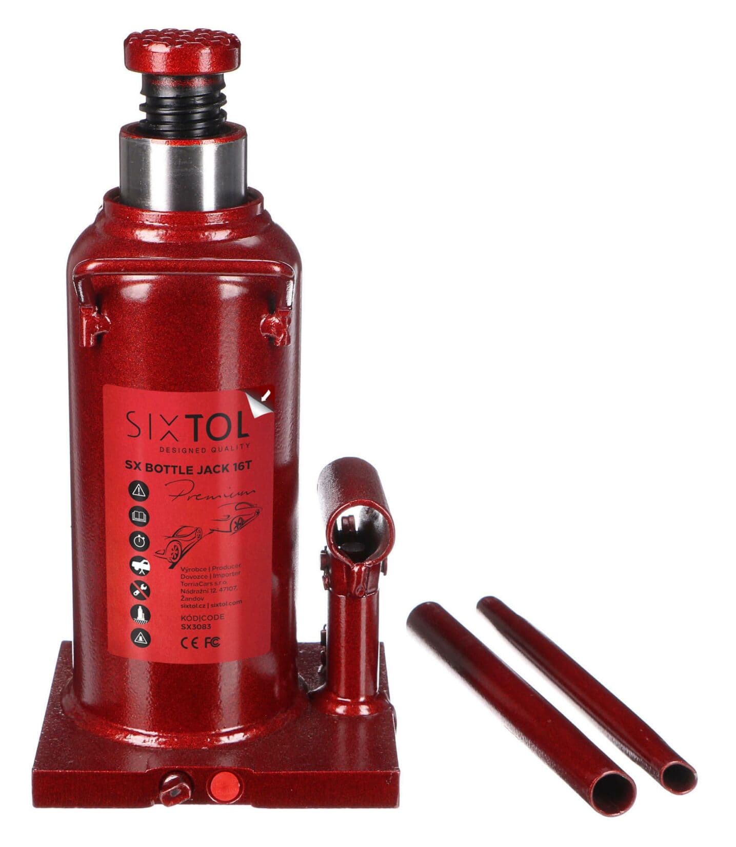 Hydraulický zvedák panenka SX BOTTLE JACK PREMIUM 16T SIXTOL