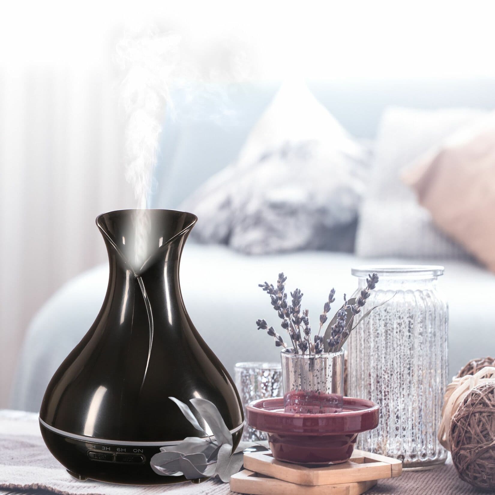 Aroma difuzer Vulcan černý lesk 350ml SIXTOL - náhled 5
