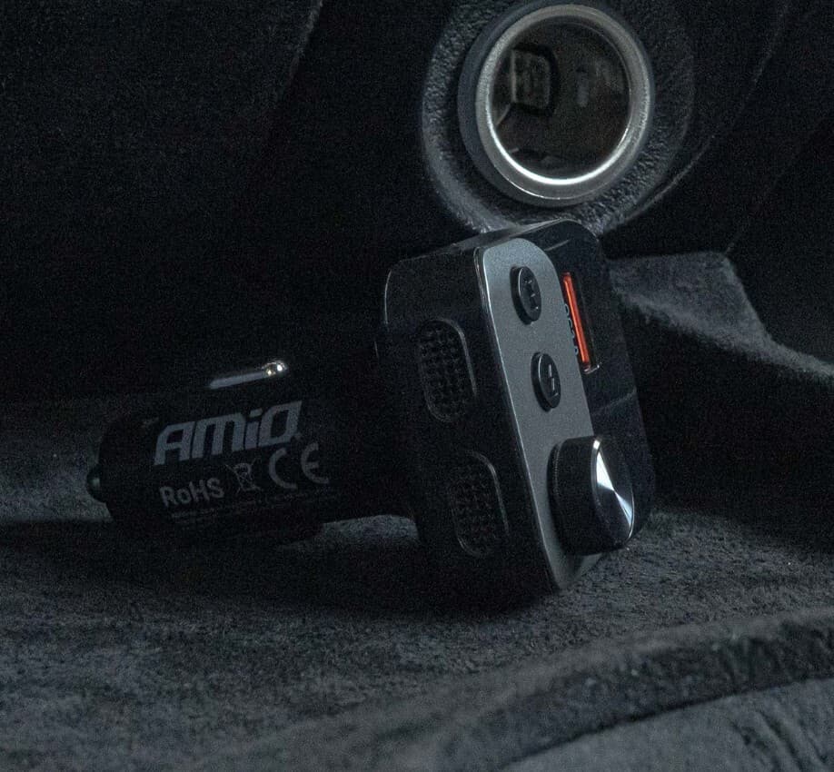 Bluetooth/FM modulátor bezdrátový, 12/24V, 1x USB, 1x USB-C - náhled 3