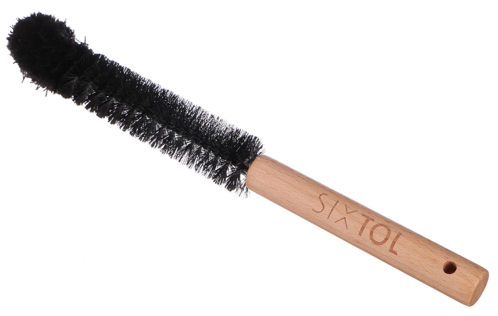 Úzký kartáč pro detailní čištění jízdního kola CAR DETAILING WOOD BRUSH 3 SIXTOL