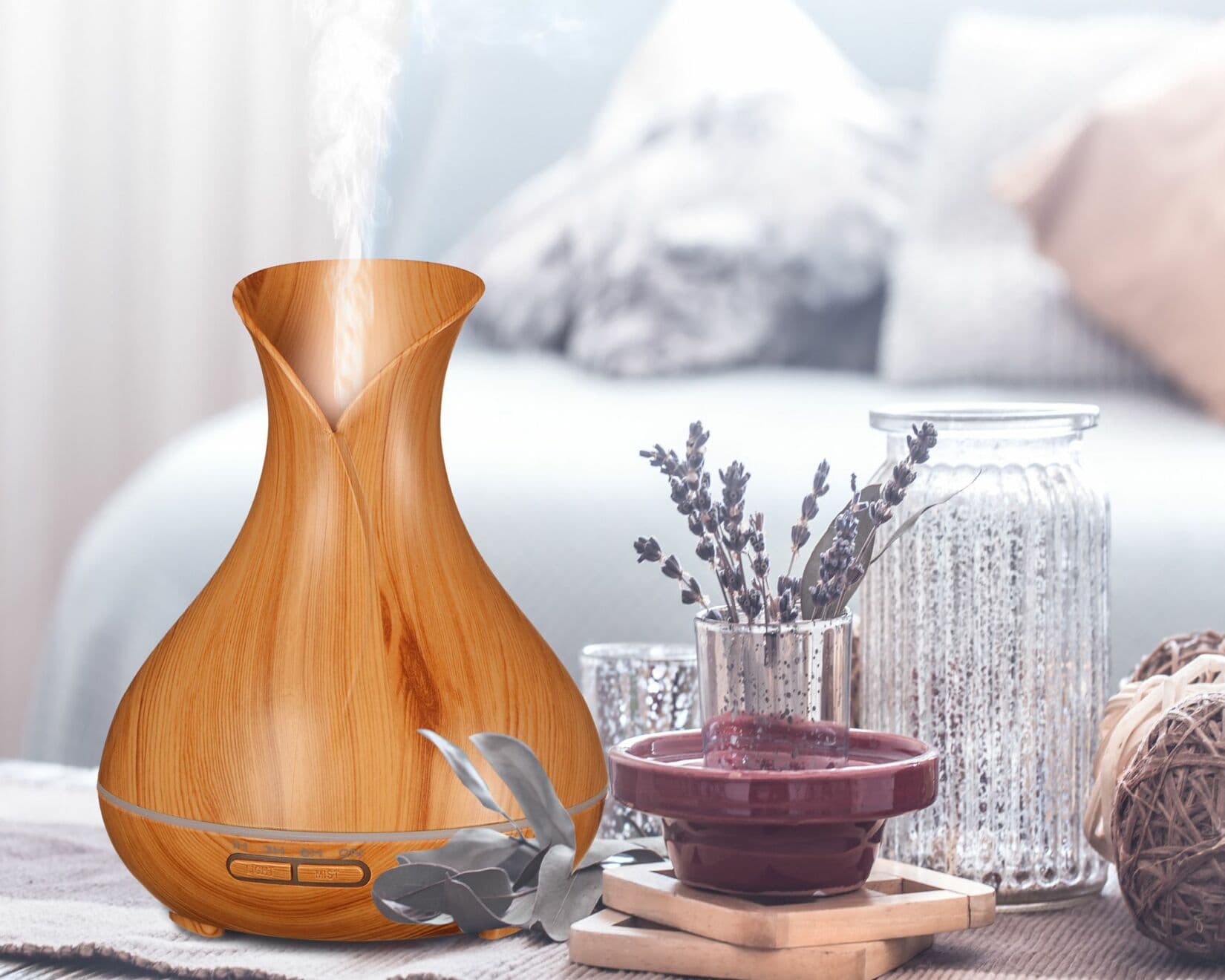 Aroma difuzer Vulcan světlé dřevo 350ml SIXTOL - náhled 2